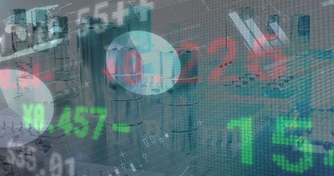 Abstract Digital Data Overlaid on Metallic Structures