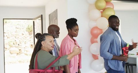 Family Gathering at Home Celebration Embrace