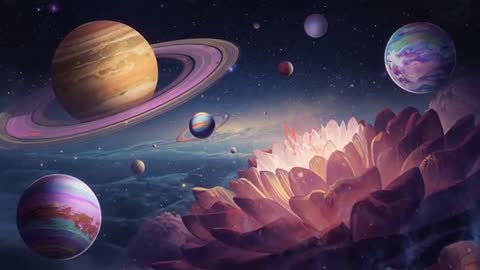 Cosmic Blossom Unveiling Fantastical Universe