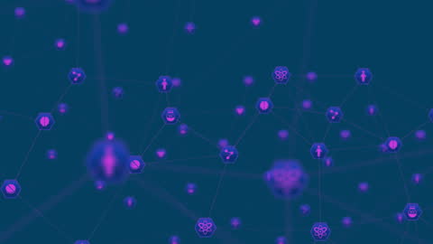 Digital Network Connections over Virtual Globe Background