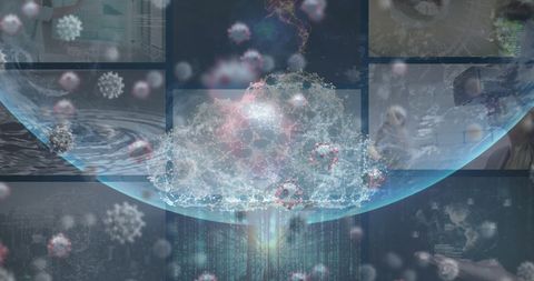Digital Interface COVID-19 Data Analytics and Cloud Computing Concept - Download Free Stock Images Pikwizard.com