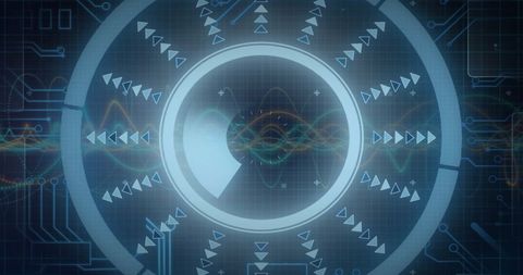Futuristic Digital Interface with DNA and Technological Artifacts - Download Free Stock Images Pikwizard.com