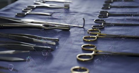 Surgical Instruments with DNA Strand Overlay in Medical Setting - Download Free Stock Images Pikwizard.com