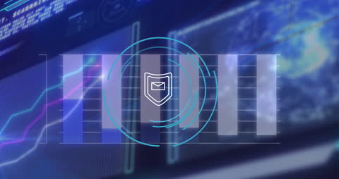 Digital Security Shield with Dynamic Graphs Background
