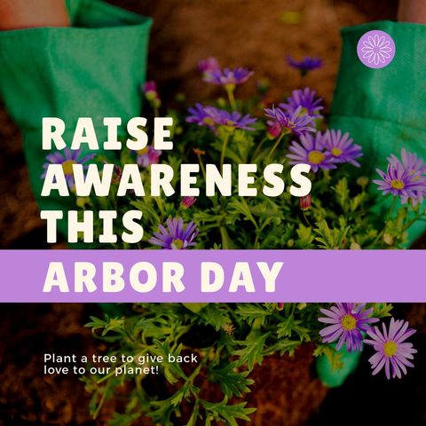 Promoting Arbor Day with Flower Planting Activity