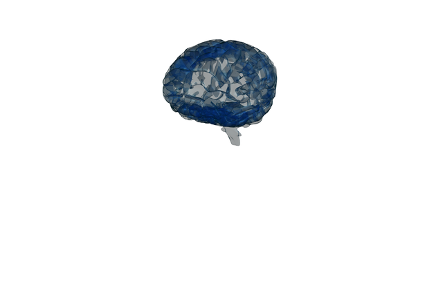 Navly Blue Human Brain Illustration on Transparent Background - Download Free Stock Videos Pikwizard.com