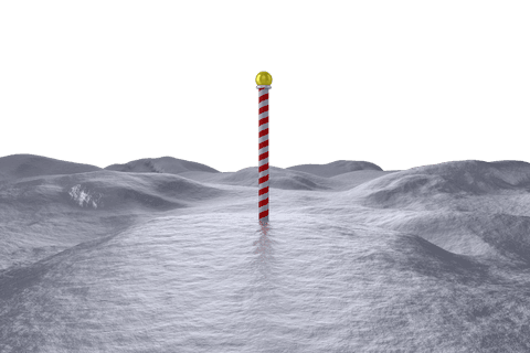 lonely candy cane lighthouse in snow arctic setting with transparent background - Download Free Stock Videos Pikwizard.com