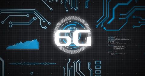 6G Technology Concept with Digital Circuit Background - Download Free Stock Images Pikwizard.com