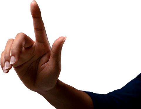 Businesswoman Touching Invisible Screen with Transparent Background - Download Free Stock Videos Pikwizard.com