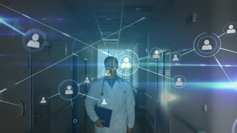 Healthcare Technology and Medical Network Concept