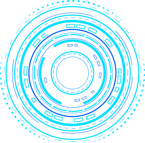 futuristic tech interface overlay on transparent background - Download Free Stock Videos Pikwizard.com