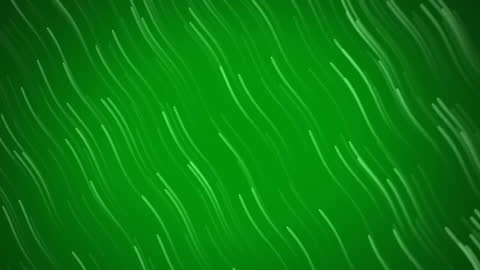 Abstract Green Background with Flowing White Lines