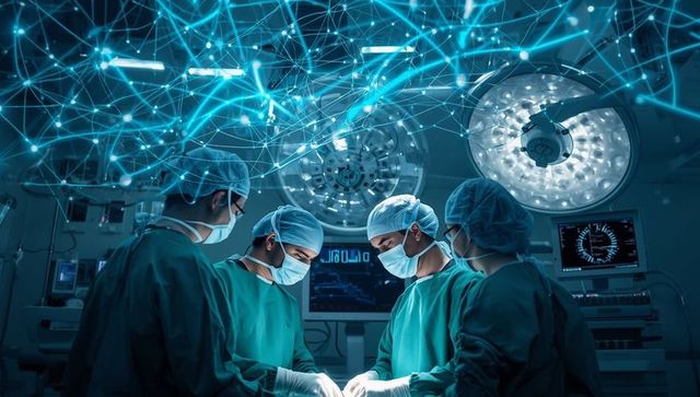Surgical team integrating technology for precision healthcare