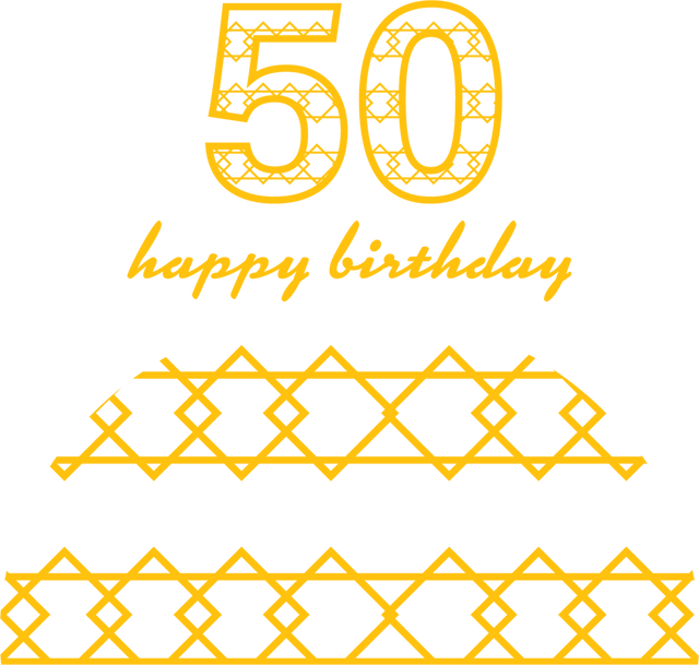 Transparent 50th Birthday Party Celebration Digital Vector Illustration - Download Free Stock Videos Pikwizard.com