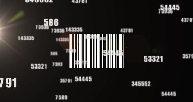 Abstract Barcode on Data Processing Background for Digital Business - Download Free Stock Images Pikwizard.com