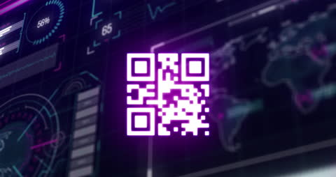 Dynamic QR Code over Digital Data Background