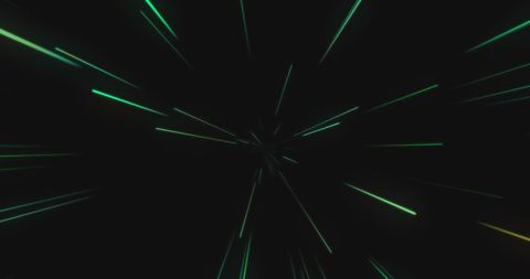 Abstract Green Light Trails on Black Background with Copy Space - Download Free Stock Images Pikwizard.com