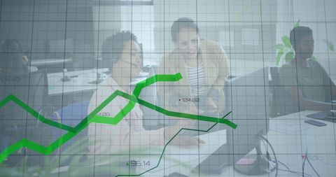 Financial Data Innovation with Multiethnic Team Collaboration - Download Free Stock Images Pikwizard.com
