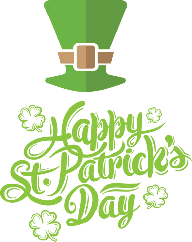 transparent st. patrick's day greeting with hat and shamrocks - Download Free Stock Videos Pikwizard.com