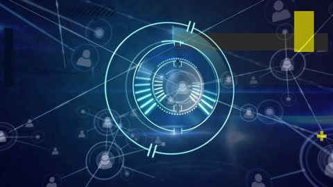 Futuristic Technology Abstract Network Art