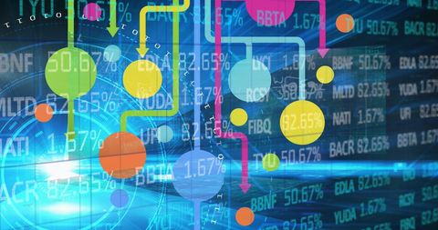 Digital Finance Analytics and Network Connections - Download Free Stock Images Pikwizard.com