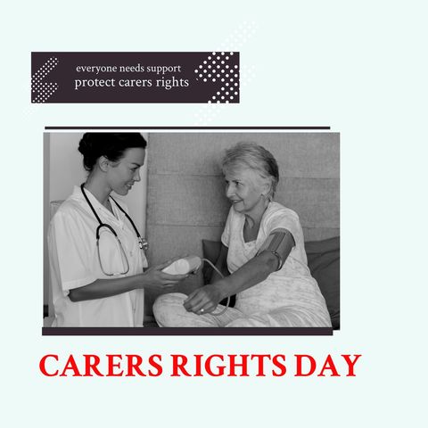 carers rights day: doctor assists elderly patient at home - Download Free Stock Templates Pikwizard.com