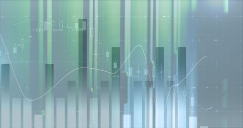 Digital Data Processing with Graphs Overlaid on Green Servers - Download Free Stock Images Pikwizard.com