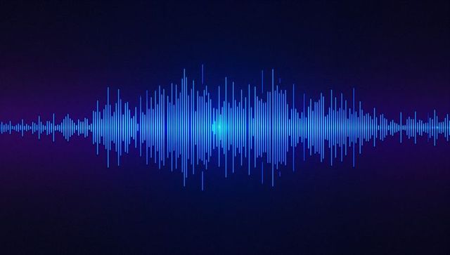 Dynamic digital waveform display in dark interface