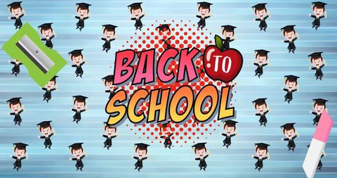 Vibrant Back to School Design with Playful Elements