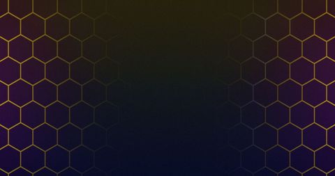 Hexagonal Pattern with Vibrant Tech Energy Lines