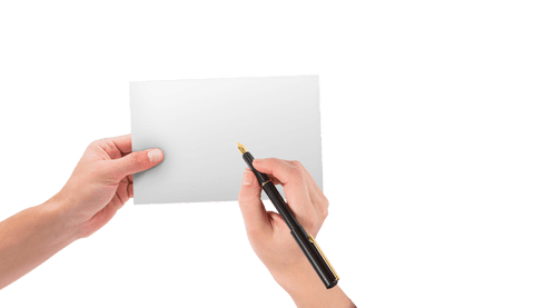 hands writing with pen on gorgeous transparent background - Download Free Stock Videos Pikwizard.com