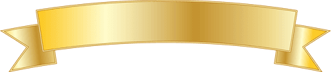 Elegant Gold Ribbon on Transparent Background Vector