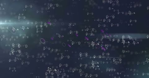 Mathematical Formulas Floating on Dark Background with Purple Accents - Download Free Stock Images Pikwizard.com