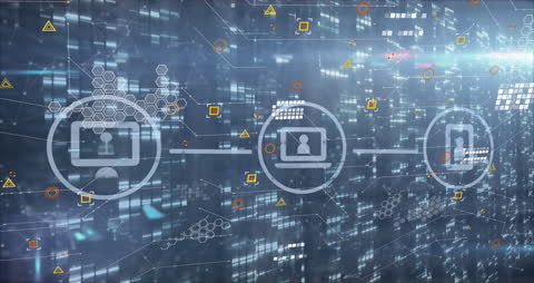 Futuristic Digital Concept with Data Processing Art