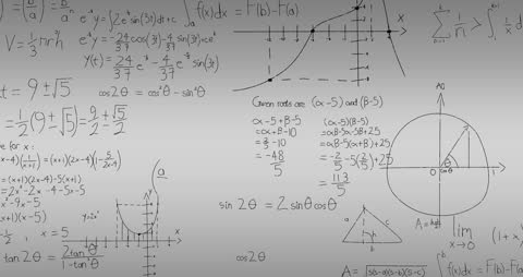 Dynamic Mathematical Equations and Diagrams Animation