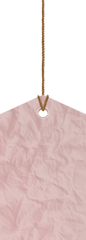 crumpled pink tag with string on transparent background - Download Free Stock Videos Pikwizard.com