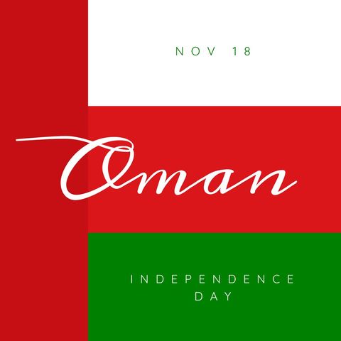 Oman Independence Day Celebration Illustration with Flag Colors - Download Free Stock Templates Pikwizard.com