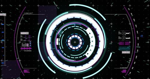 Futuristic Digital Interface with Scope Scanning Elements - Download Free Stock Images Pikwizard.com