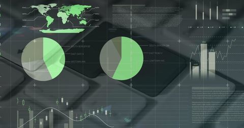 futuristic data analytics over computer keyboard display - Download Free Stock Images Pikwizard.com