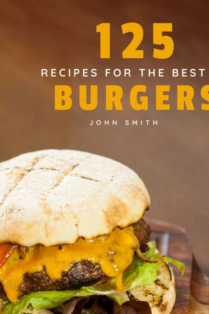 This design showcases an appetizing grilled cheeseburger with melted cheese. Ideal for culinary books, cooking shows, and restaurant menu advertising.