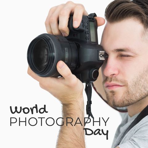 World Photography Day Celebration with Photographer - Download Free Stock Templates Pikwizard.com