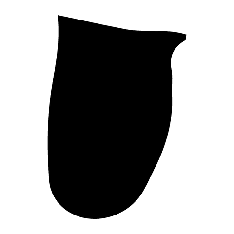 Transparent digital black abstract shape illustration