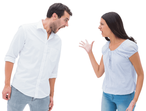 Transparent Angry Couple Arguing Intensely - Download Free Stock Videos Pikwizard.com