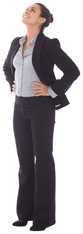 confident ethnic businesswoman standing on transparent background - Download Free Stock Videos Pikwizard.com