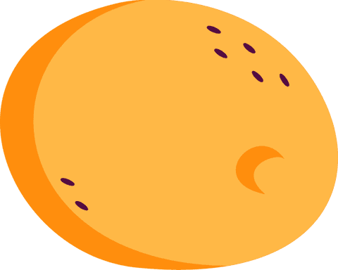 flat vibrant orange sphere with purple marks transpar... - Download Free Stock Videos Pikwizard.com