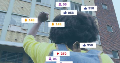 African American Man with Sustainability Activism Concept