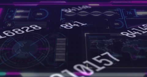 Technological data processing over digital screens