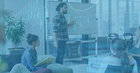 Business Team Analyzing Financial Data for Decision Making