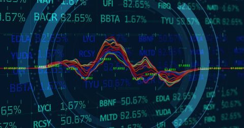 Digital Interface with Padlock Stock Graph Overlay - Download Free Stock Images Pikwizard.com