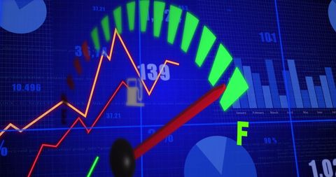 Economic Growth Illustrated by Digital Interface and Dashboard Indicators - Download Free Stock Images Pikwizard.com